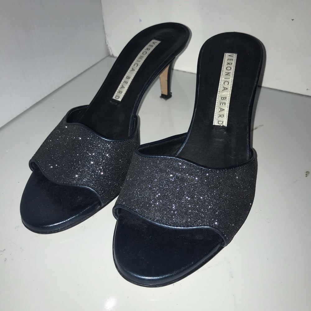 Veronica Beard Nev Leather Mule Sandals